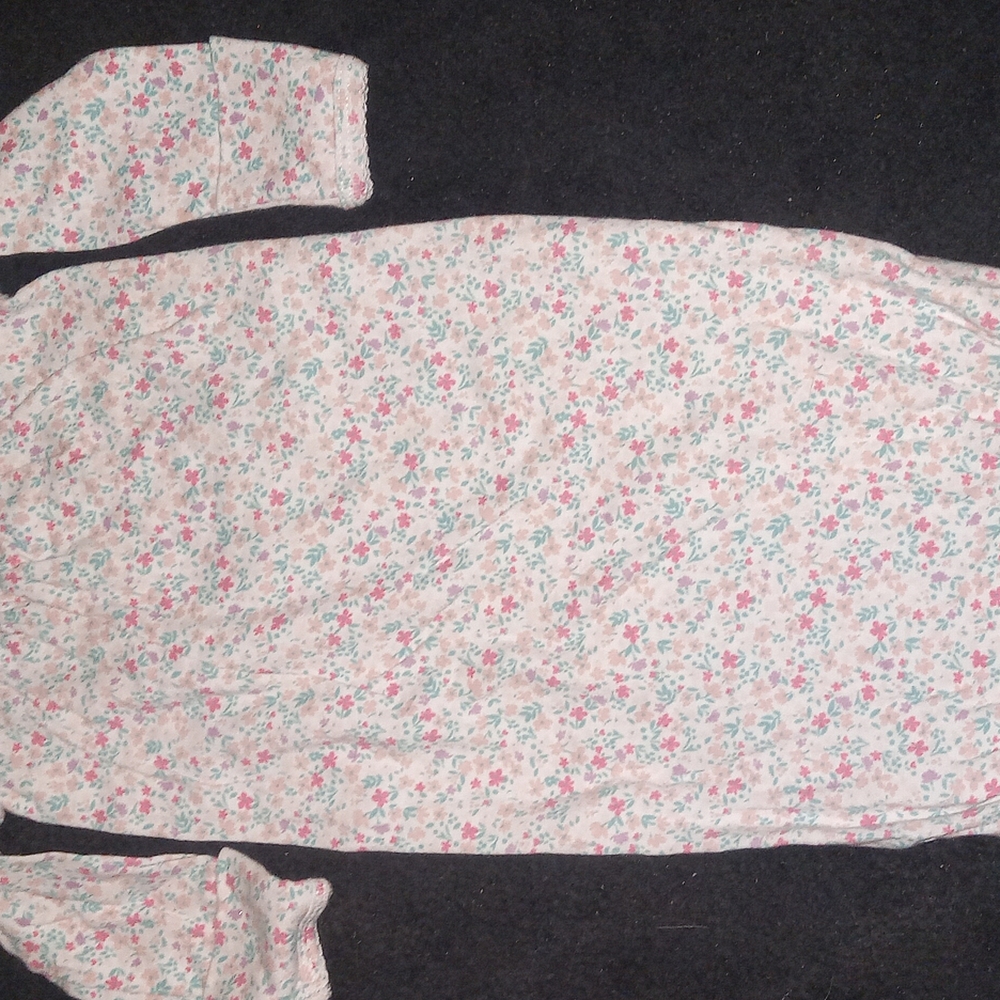 Carter's Pink and Green Floral Bodysuit